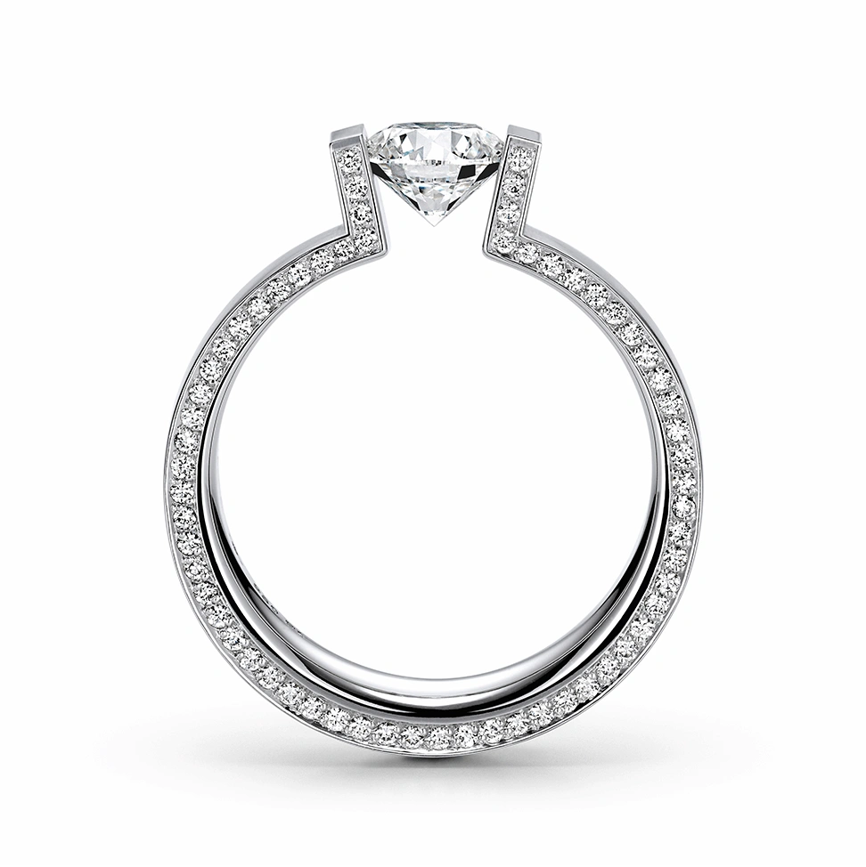 Niesssing spannring highend gyémántgyűrű gyémántékszer