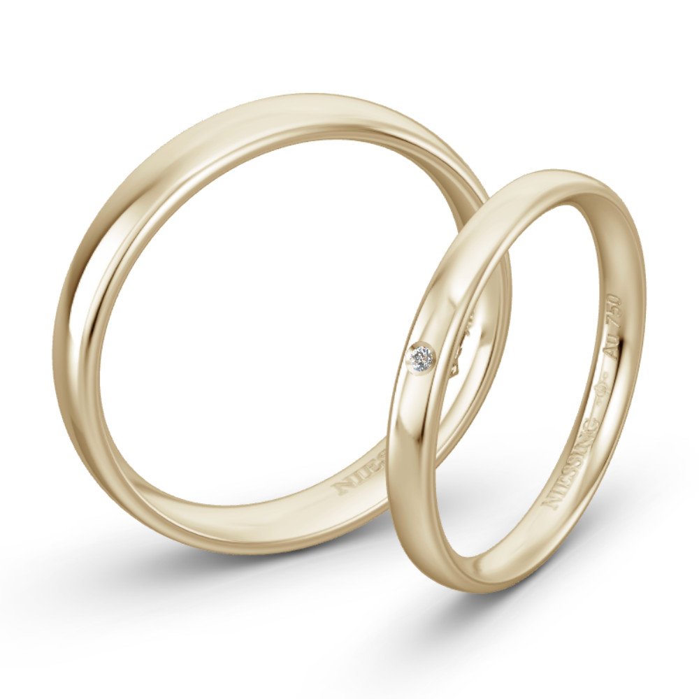 Classic Yellow Gold Wedding Ring NIESSING IVORY