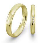 Classic Yellow Gold Wedding Ring NIESSING SPRING GREEN