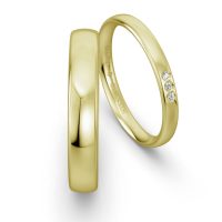Classic Yellow Gold Wedding Ring NIESSING SPRING GREEN