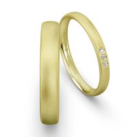 Classic Yellow Gold Wedding Ring NIESSING SPRING GREEN