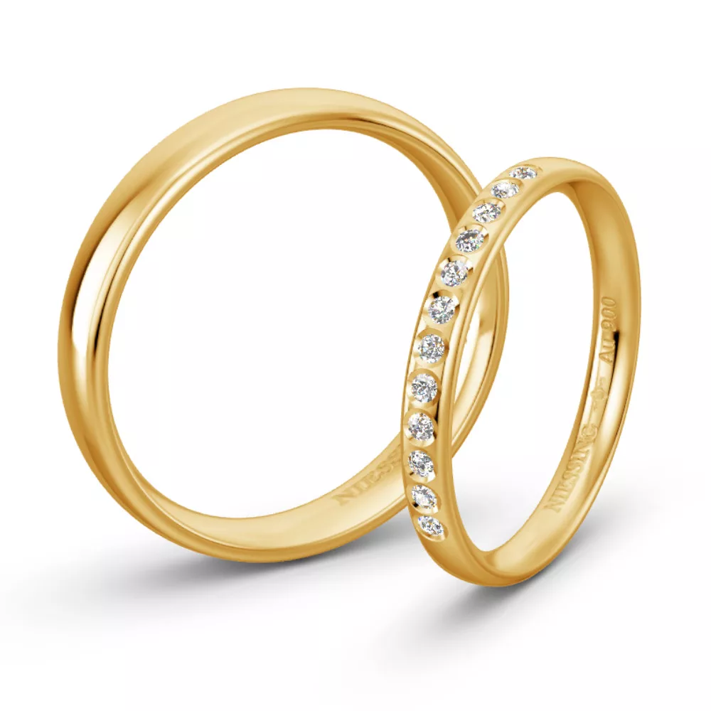 Klasszikus sárga arany karikagyűrű NIESSING WARM YELLOW