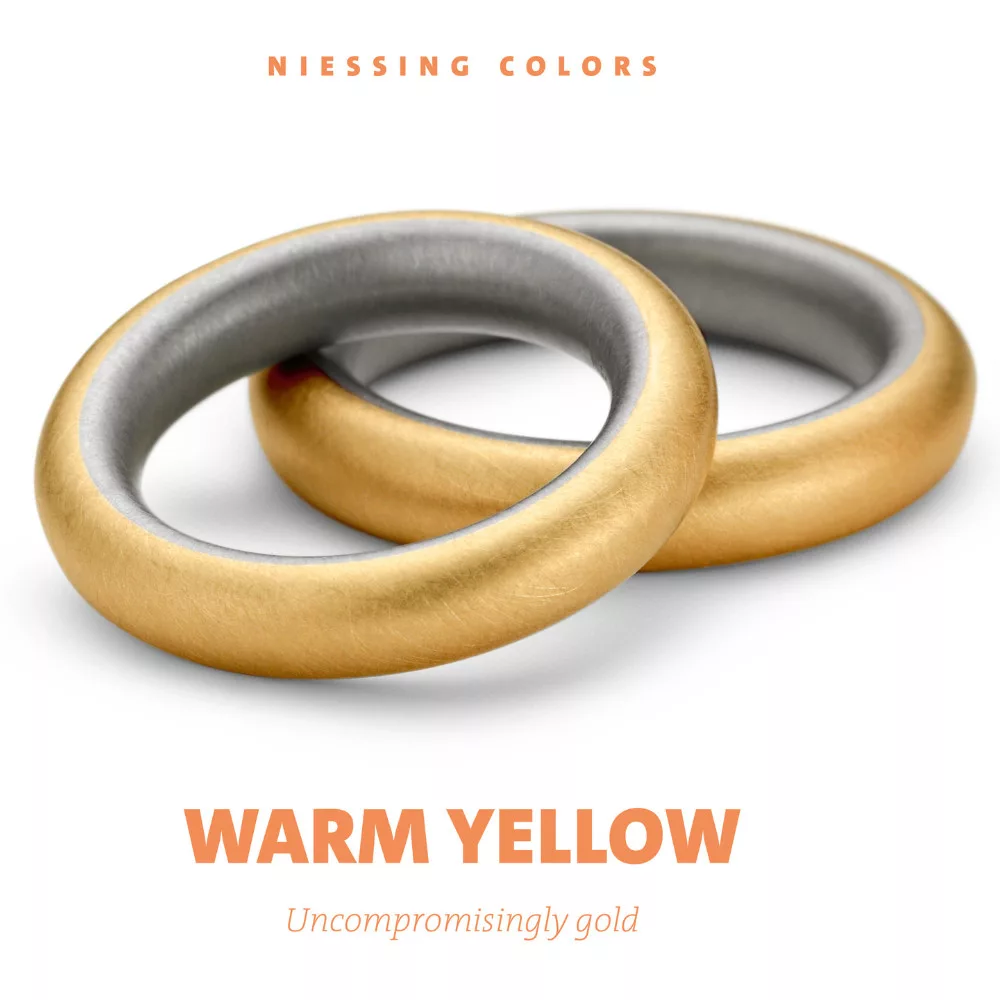 Klasszikus sárga arany karikagyűrű NIESSING WARM YELLOW