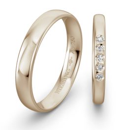 Classic Yellow Gold Wedding Ring NIESSING SAND GRAY