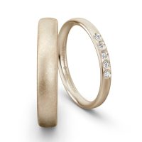 Classic Yellow Gold Wedding Ring NIESSING SAND GRAY