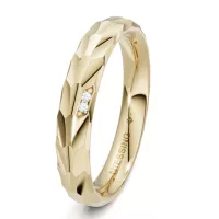 Modern fehérarany karikagyűrű NIESSING LEAF