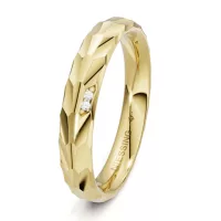 Modern fehérarany karikagyűrű NIESSING LEAF