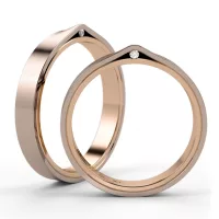 Modern fehérarany karikagyűrű NIESSING REFUGIUM