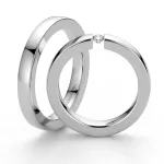 Modern White Gold Wedding Ring NIESSING BALANCE