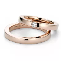Modern White Gold Wedding Ring NIESSING BALANCE