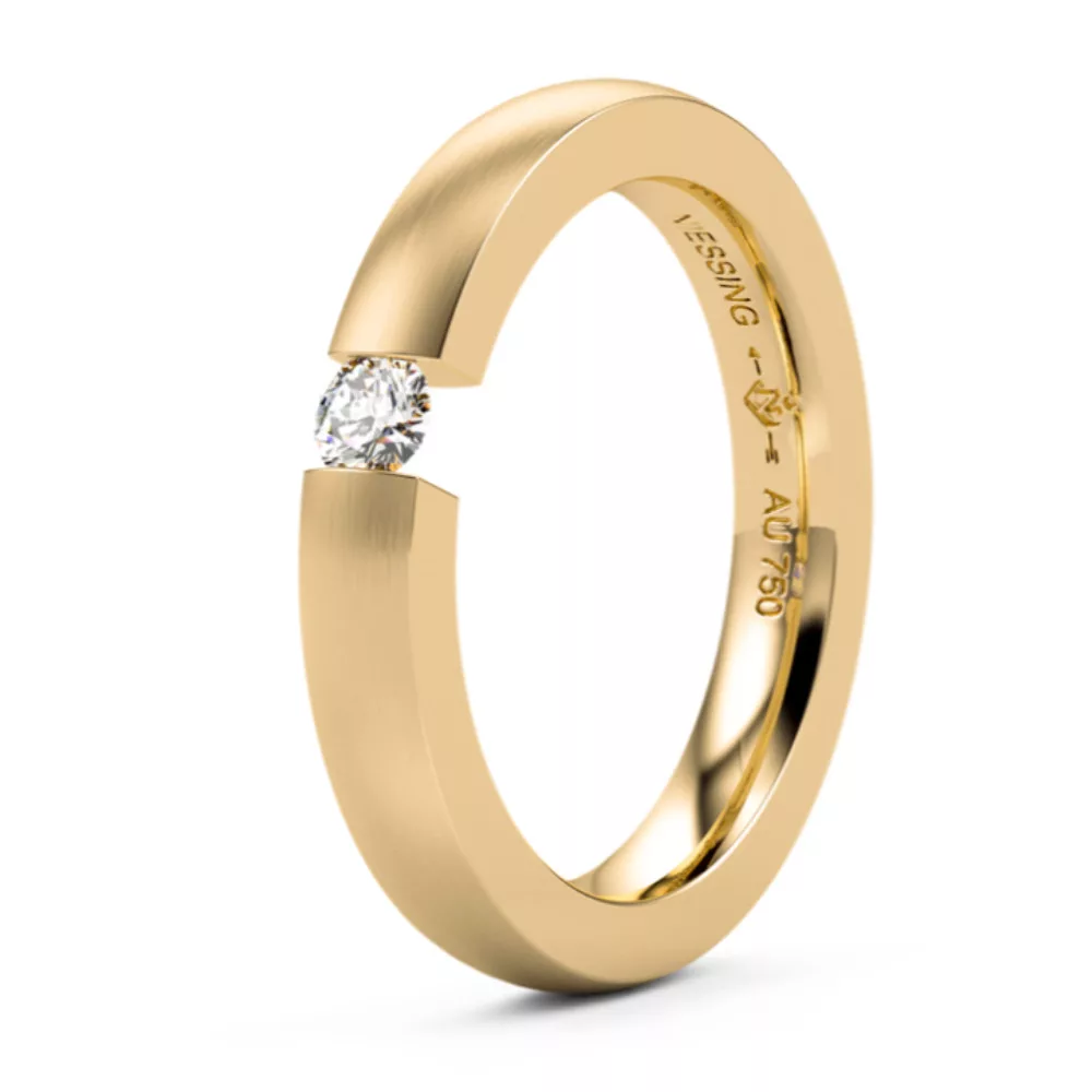 Modern White Gold Wedding Ring NIESSING BALANCE