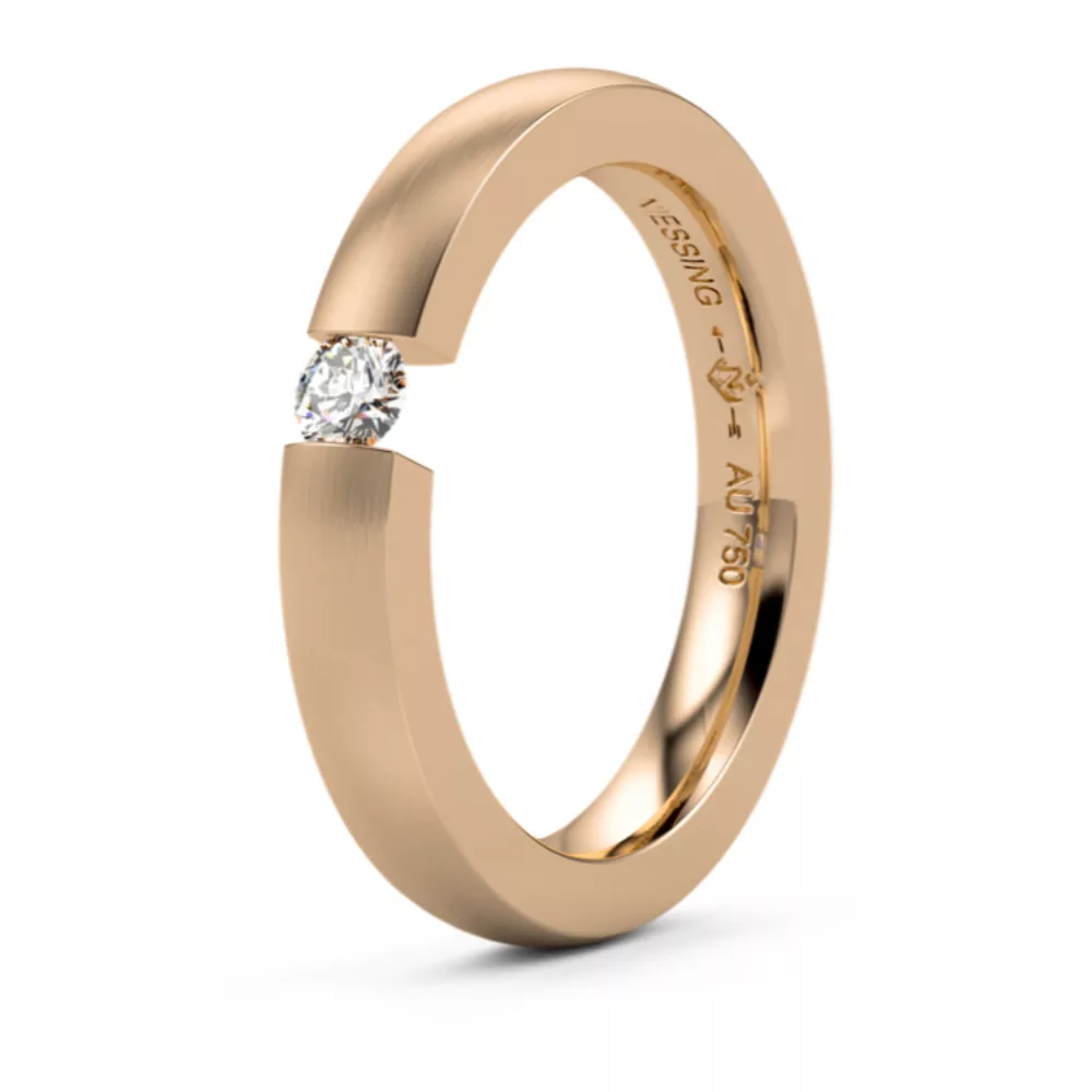 Modern White Gold Wedding Ring NIESSING BALANCE