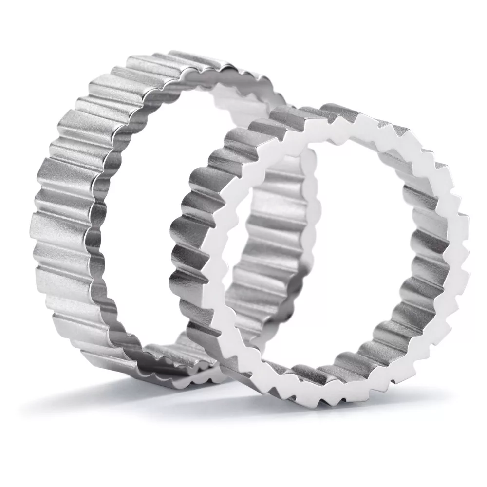 Modern fehérarany karikagyűrű NIESSING FLUX