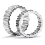 Modern fehérarany karikagyűrű NIESSING FLUX