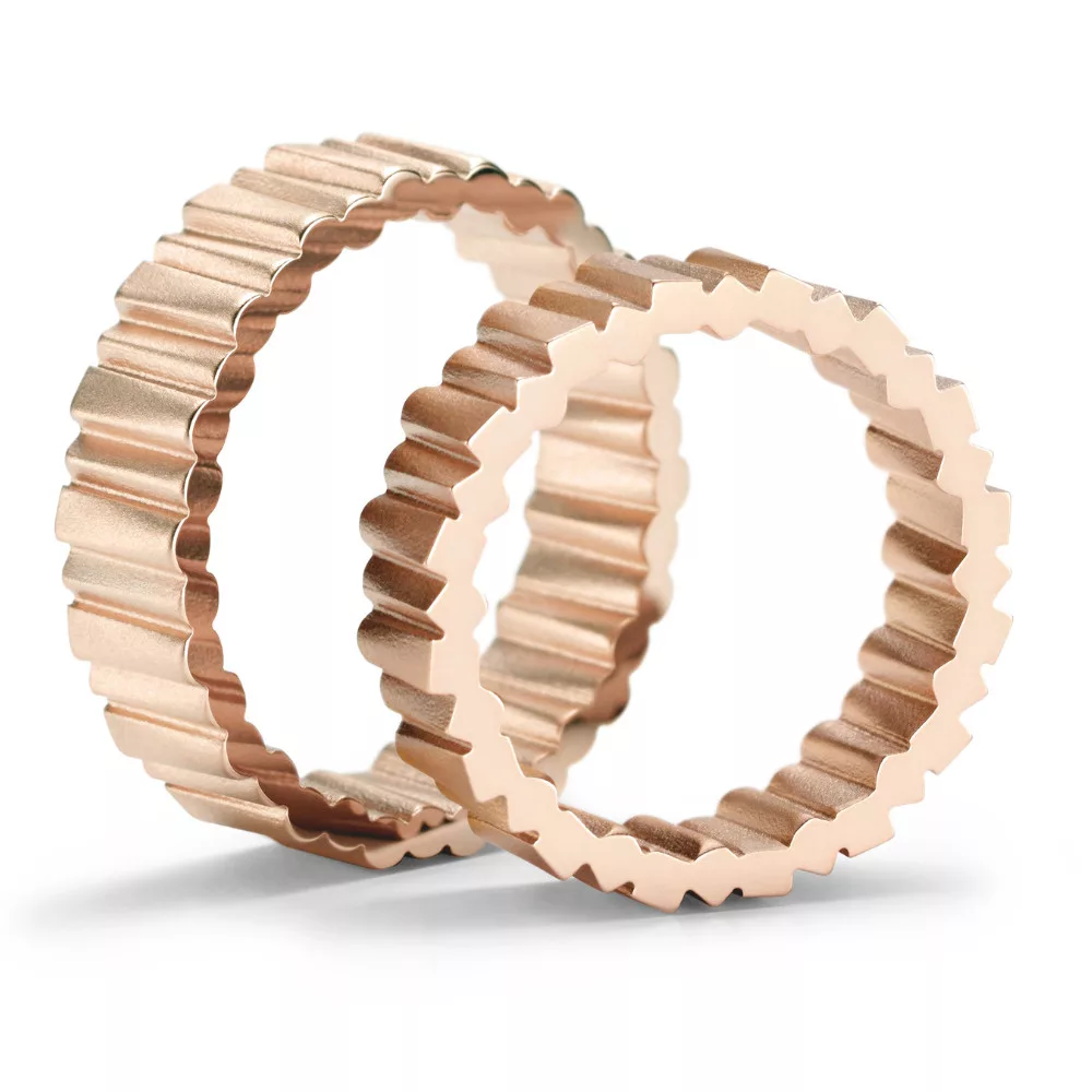 Modern fehérarany karikagyűrű NIESSING FLUX