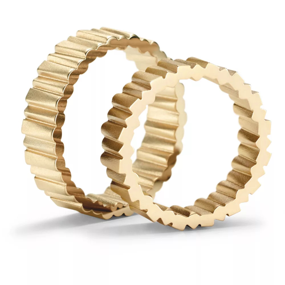 Modern fehérarany karikagyűrű NIESSING FLUX