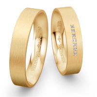 Modern Yellow Gold Wedding Ring NIESSING CUBE