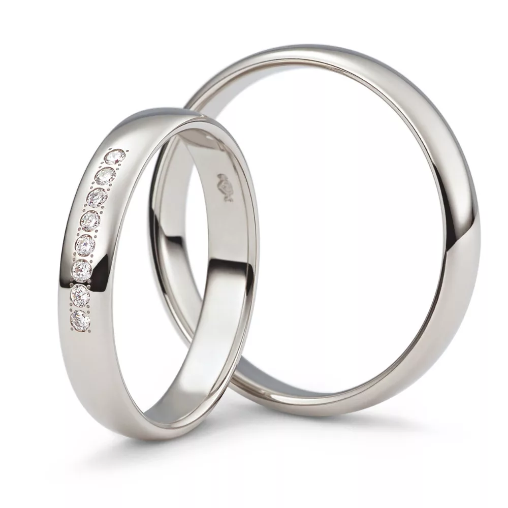 Classic White Gold Wedding Ring NIESSING CLASSIC