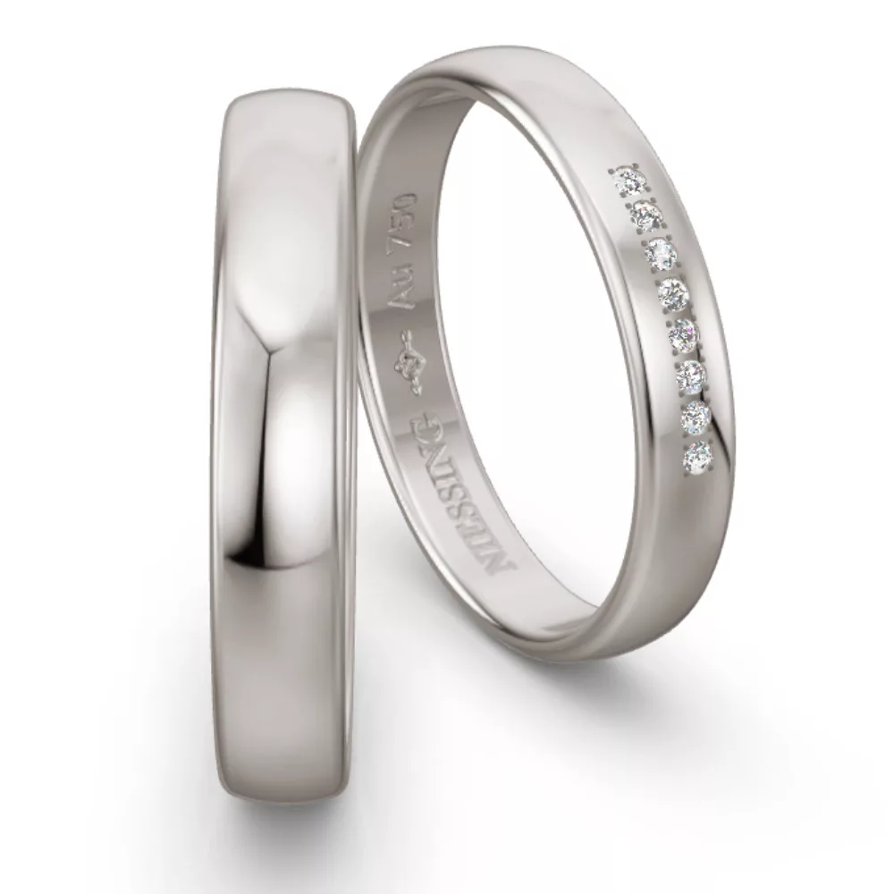 Classic White Gold Wedding Ring NIESSING CLASSIC