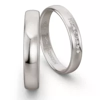 Classic White Gold Wedding Ring NIESSING CLASSIC