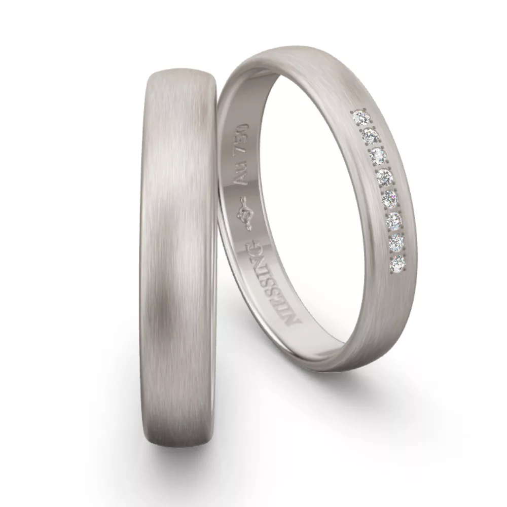 Classic White Gold Wedding Ring NIESSING CLASSIC