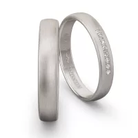Classic White Gold Wedding Ring NIESSING CLASSIC