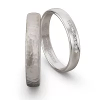 Classic White Gold Wedding Ring NIESSING CLASSIC