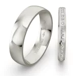 Fehérarany karikagyűrű NIESSING TONNEAU