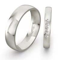 Fehérarany karikagyűrű NIESSING TONNEAU