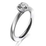 MEISTER Fehérarany Gyémánt Eljegyzési Gyűrű