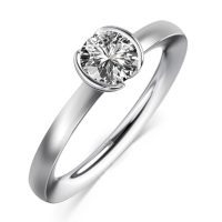 MEISTER Fehérarany Gyémánt Eljegyzési Gyűrű