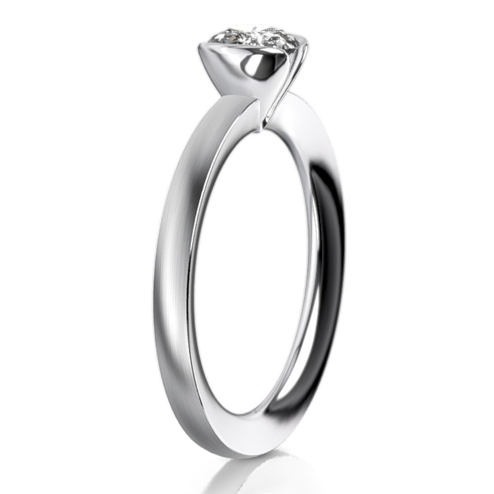 MEISTER Fehérarany Gyémánt Eljegyzési Gyűrű