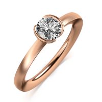 MEISTER Rozéarany Gyémánt Eljegyzési Gyűrű