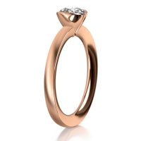 MEISTER Rozéarany Gyémánt Eljegyzési Gyűrű