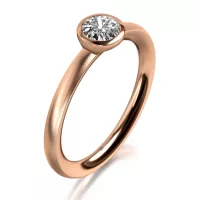 MEISTER Fehérarany Gyémánt Eljegyzési Gyűrű