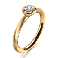 MEISTER Platina Gyémánt Eljegyzési Gyűrű