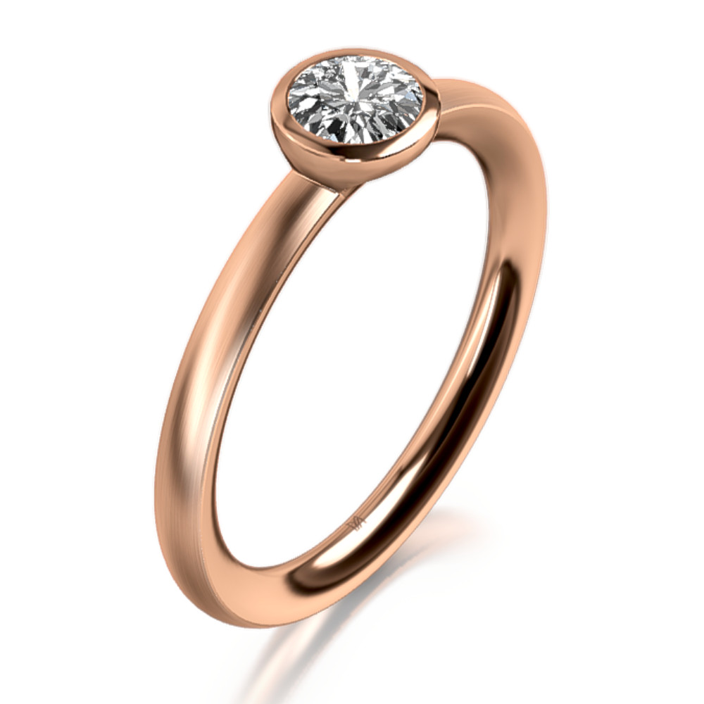 MEISTER Platina Gyémánt Eljegyzési Gyűrű