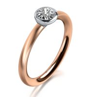 MEISTER Platina Gyémánt Eljegyzési Gyűrű