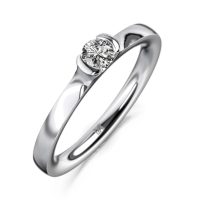 MEISTER Fehérarany Gyémánt Eljegyzési Gyűrű