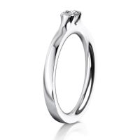 MEISTER Fehérarany Gyémánt Eljegyzési Gyűrű