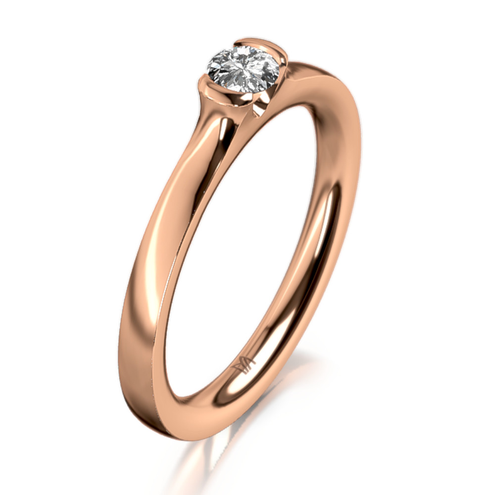 MEISTER Fehérarany Gyémánt Eljegyzési Gyűrű