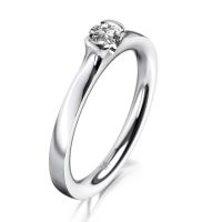 MEISTER Sárga arany Gyémánt Eljegyzési Gyűrű