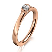 MEISTER Sárga arany Gyémánt Eljegyzési Gyűrű