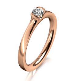 MEISTER Rozéarany Gyémánt Eljegyzési Gyűrű