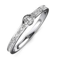 MEISTER Fehérarany Gyémánt Eljegyzési Gyűrű