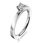 MEISTER Platina Gyémánt Eljegyzési Gyűrű