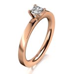 MEISTER Rozéarany Gyémánt Eljegyzési Gyűrű