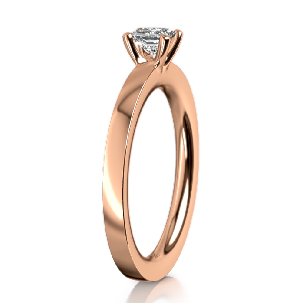 MEISTER Rozéarany Gyémánt Eljegyzési Gyűrű