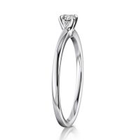 MEISTER Fehérarany Gyémánt Eljegyzési Gyűrű