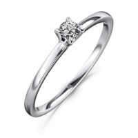MEISTER Platina Gyémánt Eljegyzési Gyűrű